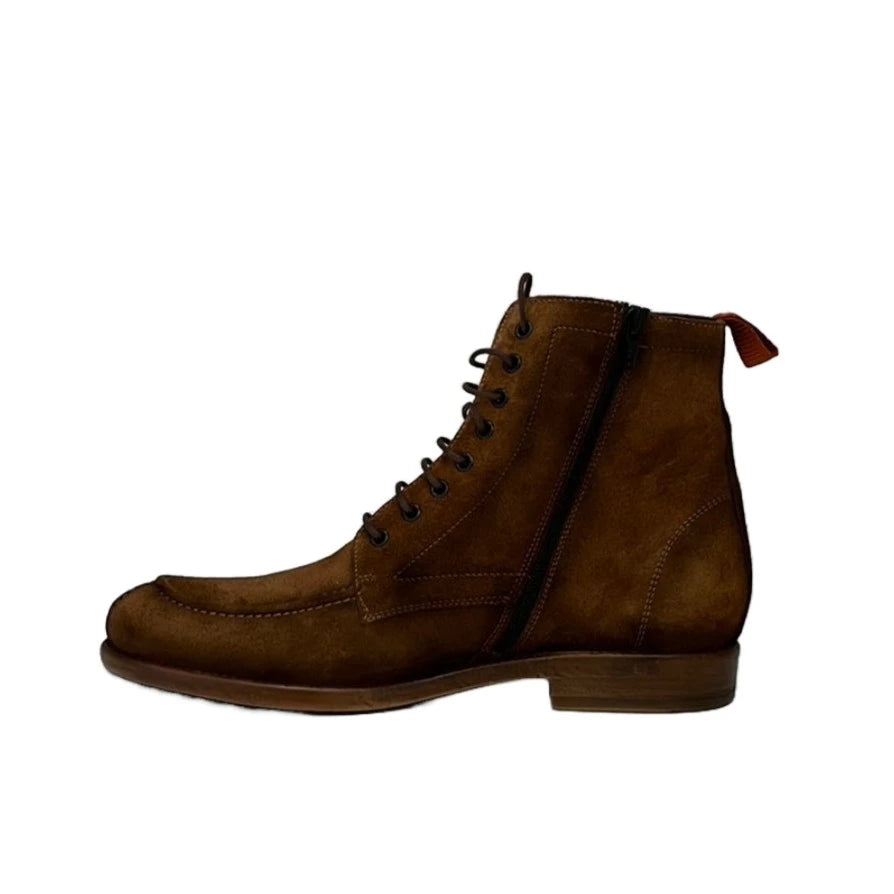 LUIS GONZALO 1966 | BOTTES HOMME | BASKETS EN CUIR VIEILLI | MARRON