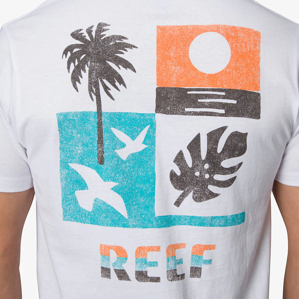 REEF | CAMISETA HOMBRE | GRANDVIEW SS TEE BRIGHT WHITE | BLANCO