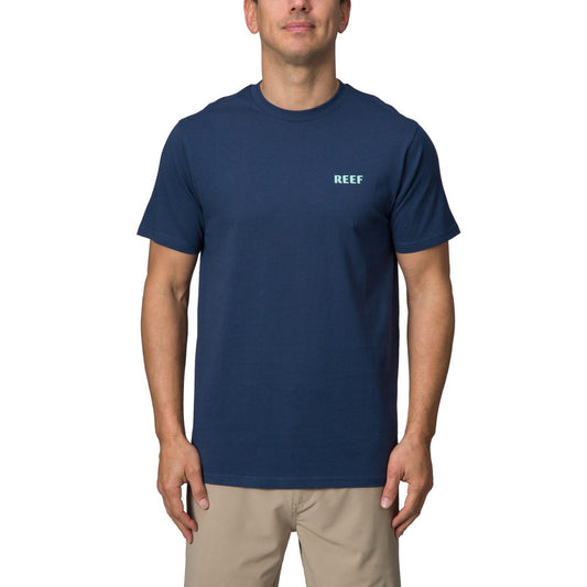 REEF | メンズ Tシャツ | BISMARK SS ネイビー Tシャツ | ブルー