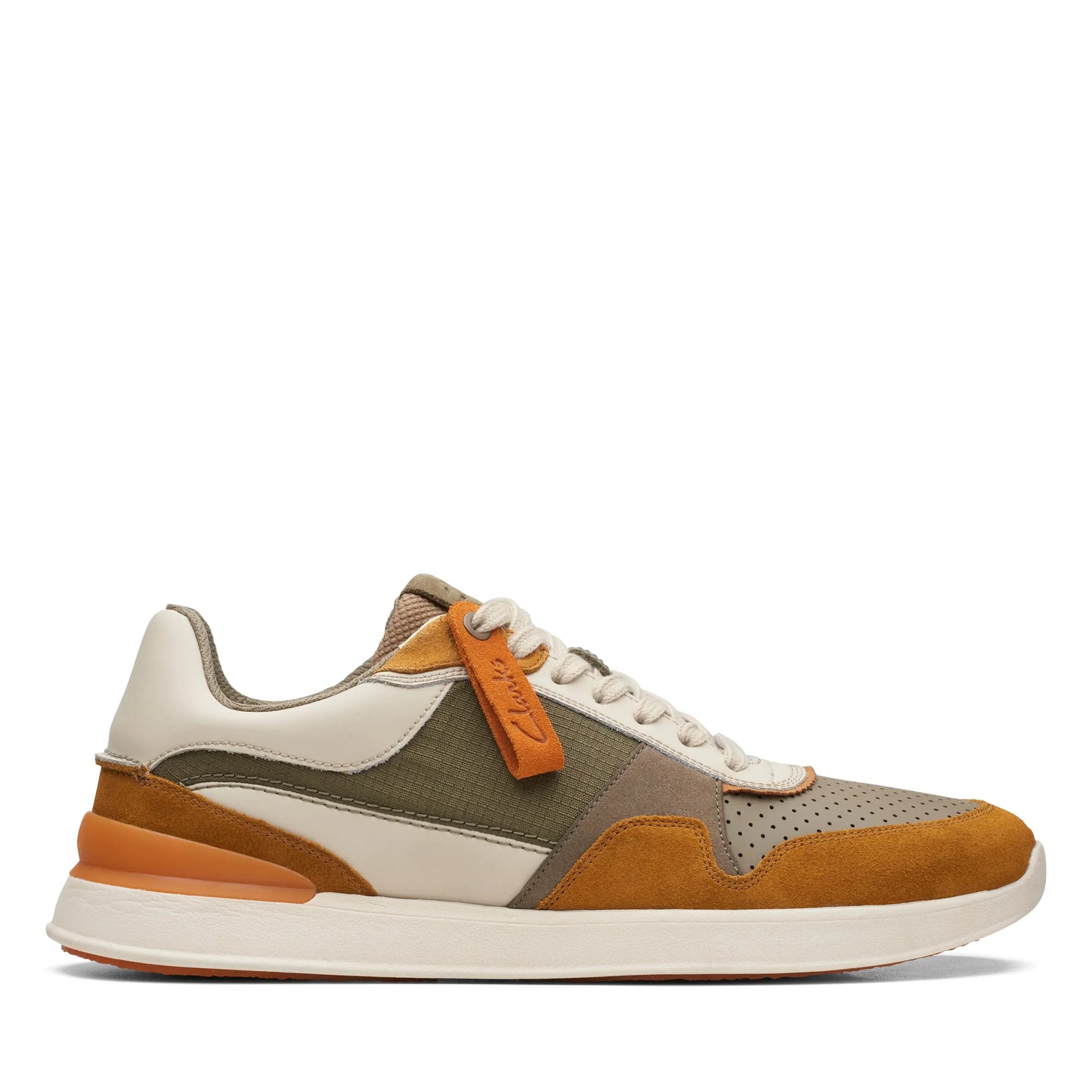 Sneakers De La Marca Clarks Para Hombre Modelo Racelite Tor Olive Combi En Color Verde