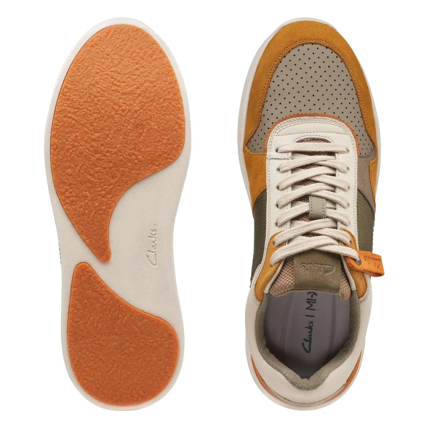 Sneakers De La Marca Clarks Para Hombre Modelo Racelite Tor Olive Combi En Color Verde