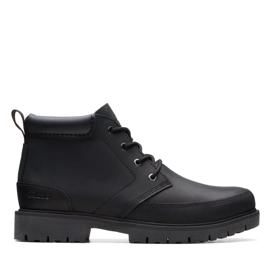 Botas De La Marca Clarks  Para Hombre Modelo Rossdale Mid Black Leather En Color Negro