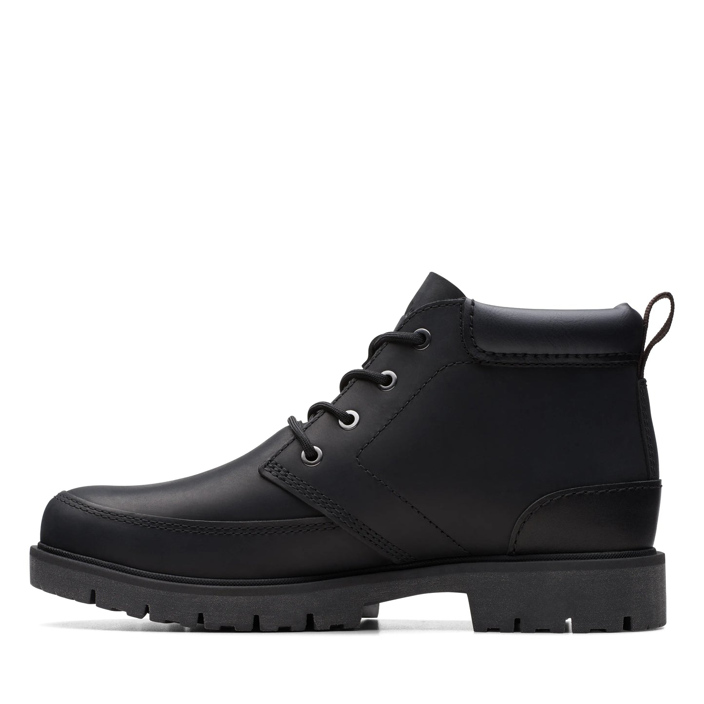 Botas De La Marca Clarks Para Hombre Modelo Rossdale Mid Black Leather En Color Negro