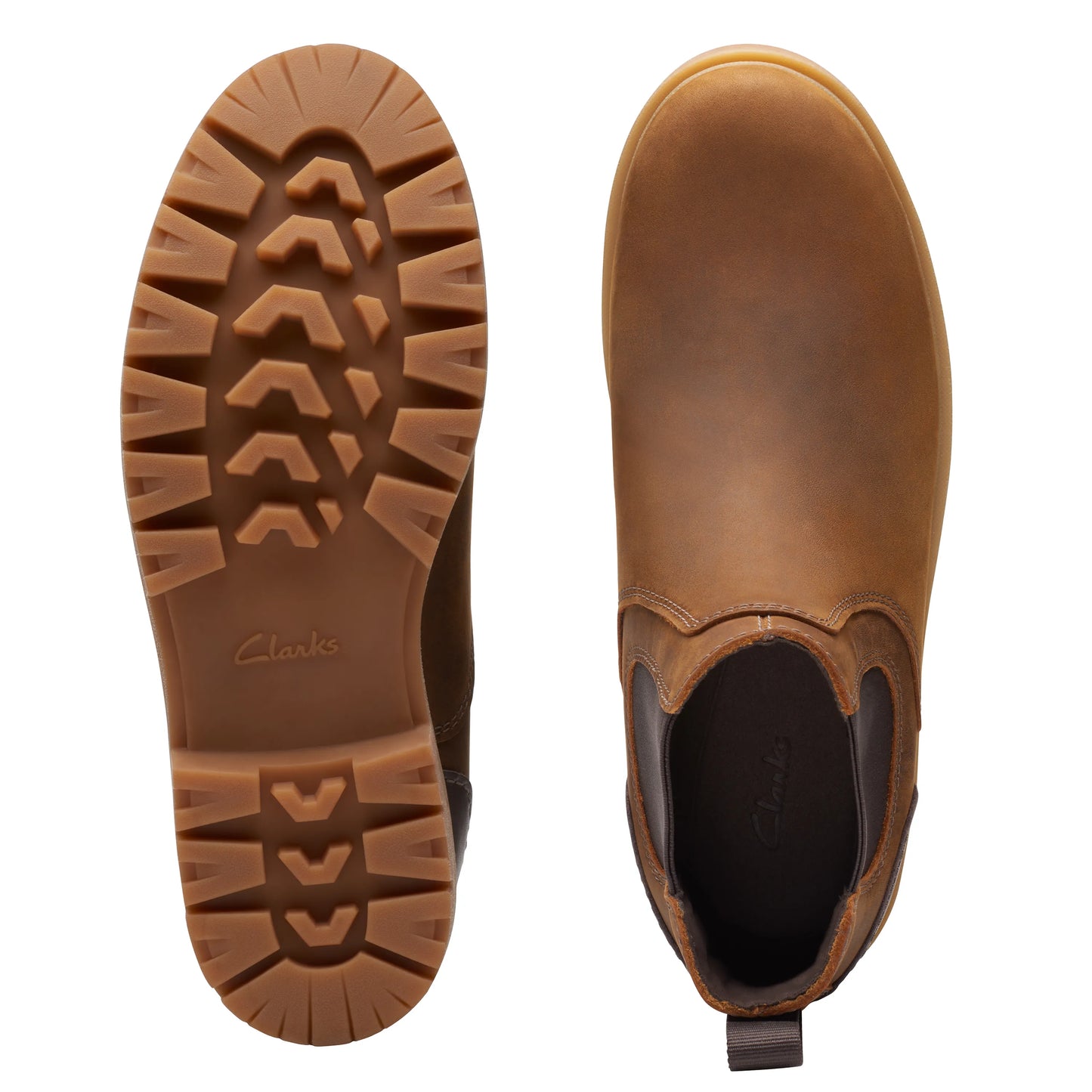Botines Chelsea De La Marca Clarks Para Hombre Modelo Rossdale Top Beeswax Leather En Color Marrón