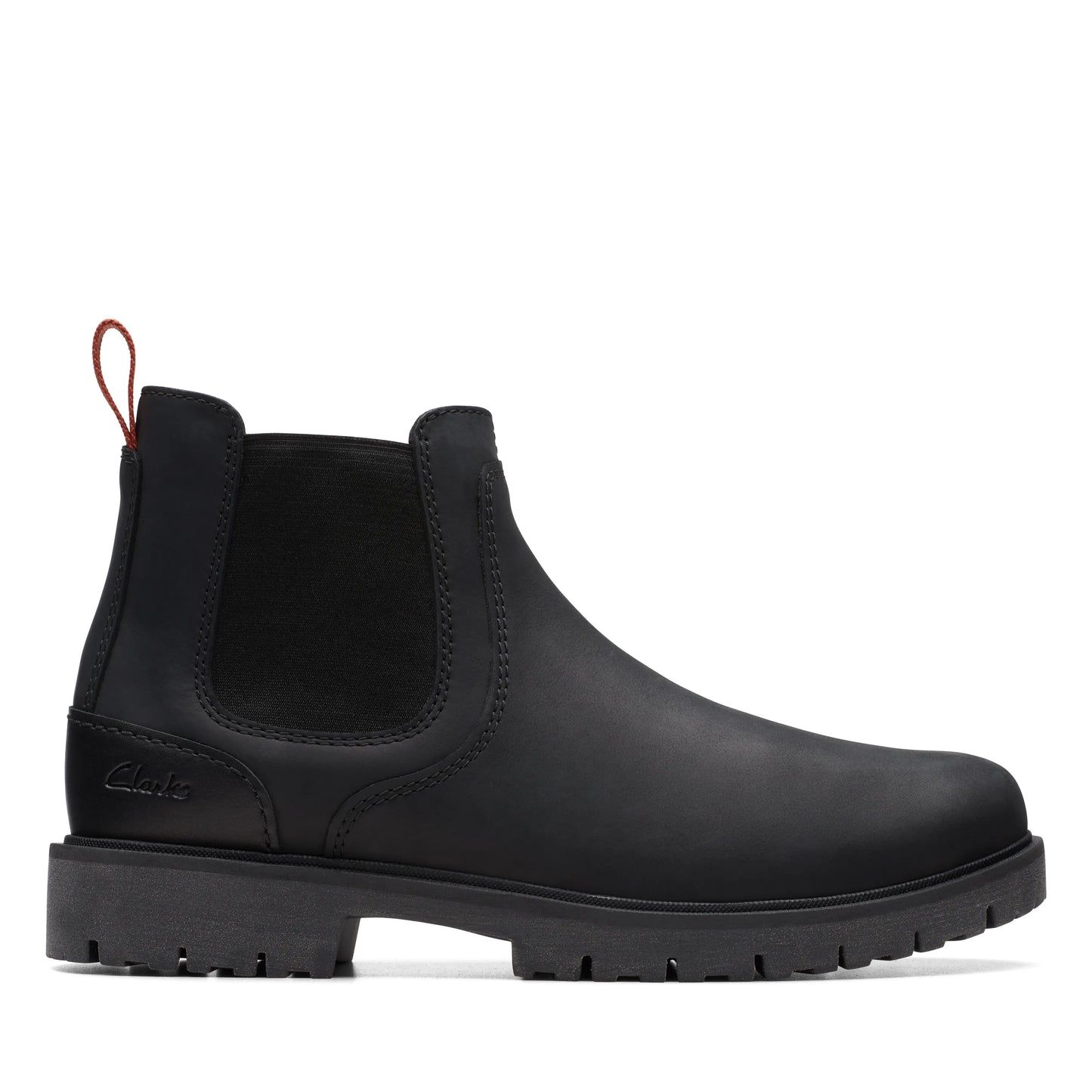 Botines Chelsea De La Marca Clarks Para Hombre Modelo Rossdale Top Black Leather En Color Negro