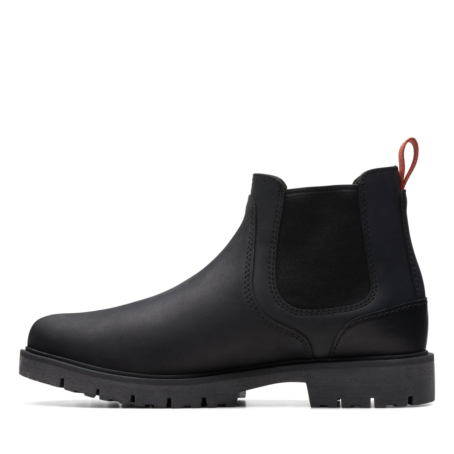 Botines Chelsea De La Marca Clarks Para Hombre Modelo Rossdale Top Black Leather En Color Negro