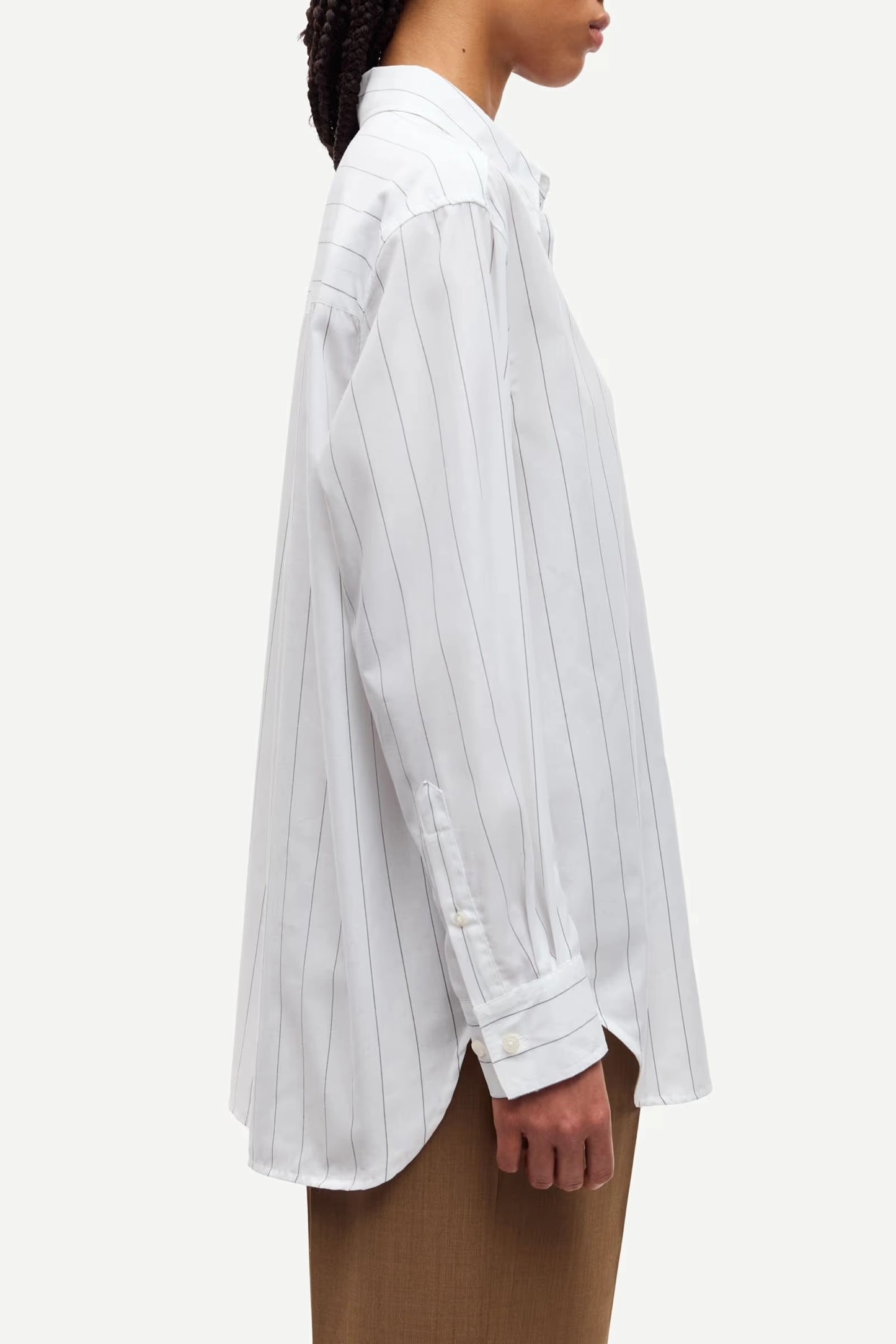 SAMSOE | CAMISAS | MUJER | SALOVA SHIRT WHITE PIN STRIPES | BLANCO