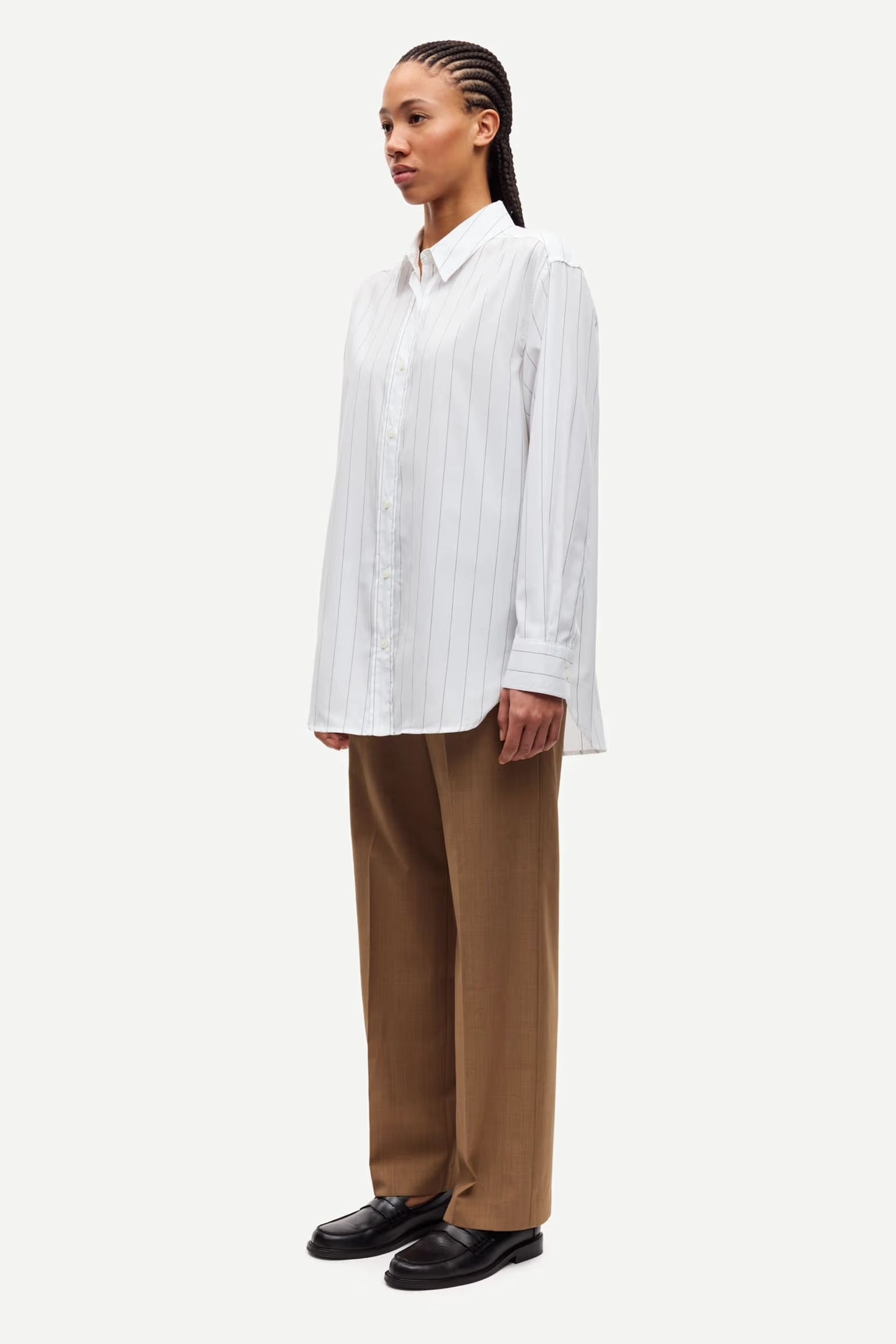 SAMSOE | CAMISAS | MUJER | SALOVA SHIRT WHITE PIN STRIPES | BLANCO