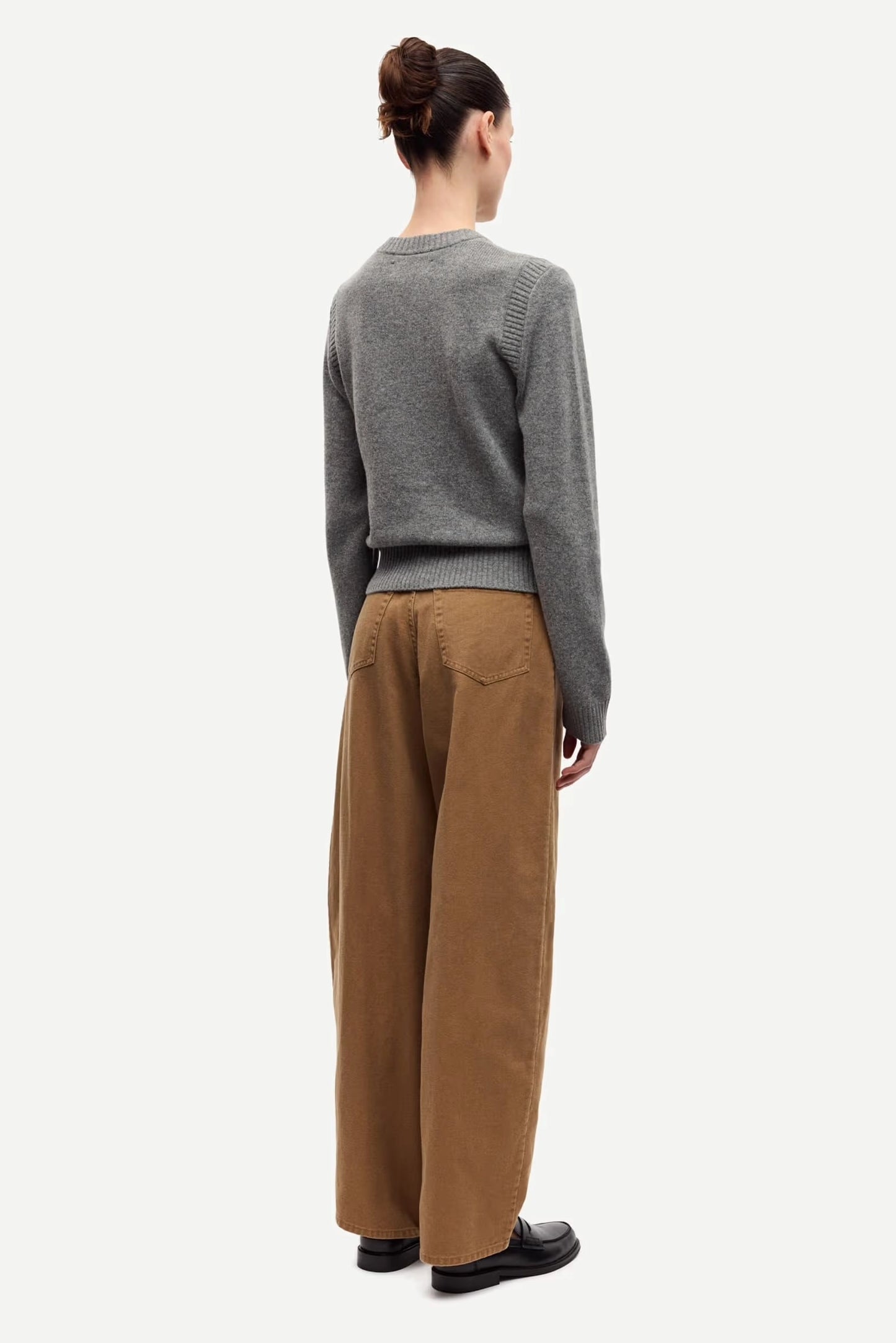 SAMSOE | PANTALONES | MUJER | SAHARPER TROUSERS WASHED OTTER | MARRÓN