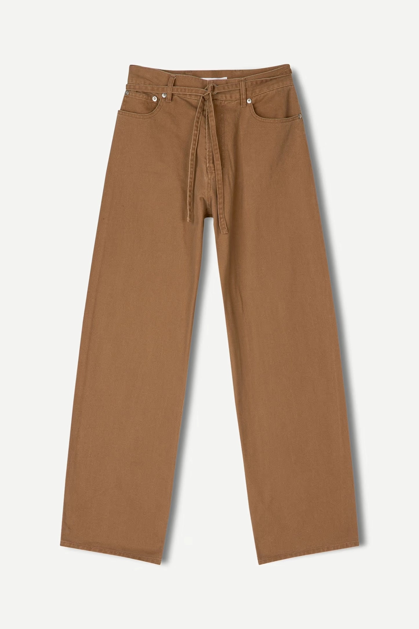 SAMSOE | PANTALONES | MUJER | SAHARPER TROUSERS WASHED OTTER | MARRÓN