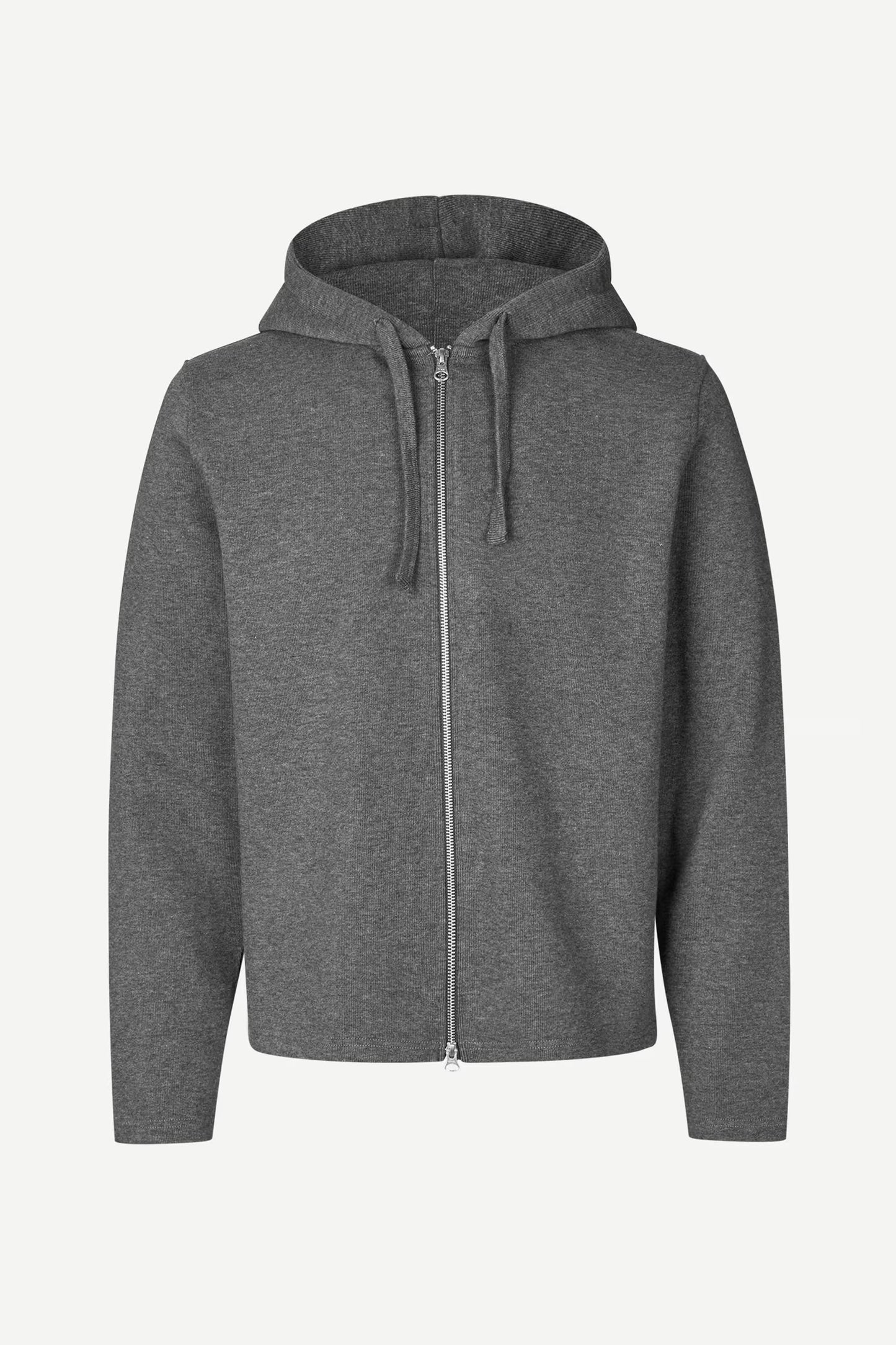 SAMSOE | SWEATSHIRTS | HOMBRE | SANIK ZIP HOODIE 15 BLACK OYSTER MEL | GRIS