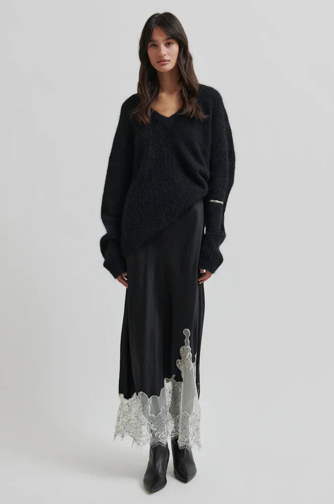 SECOND FEMALE | VESTIDOS | MUJER | WILA STRAP DRESS BLACK | NEGRO
