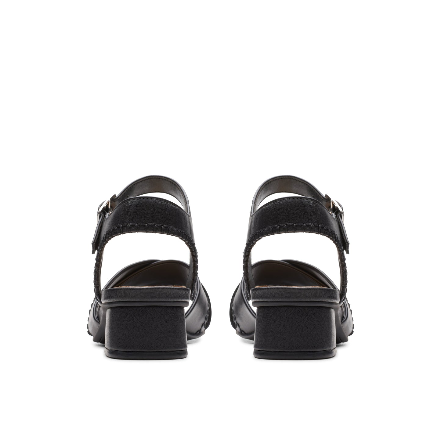 Sandalias De La Marca Clarks Para Mujer Modelo Serina35 Cross Black Leather En Color Negro