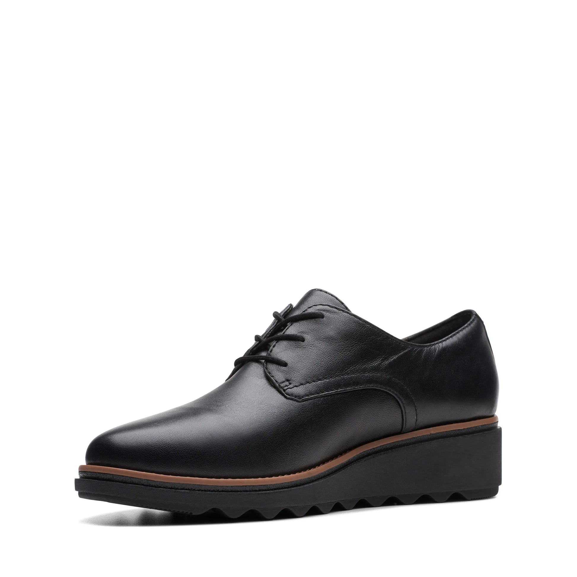 Zapatos Casual De La Marca Clarks  Para Mujer Modelo Sharon Rae Black Leather En Color Negro