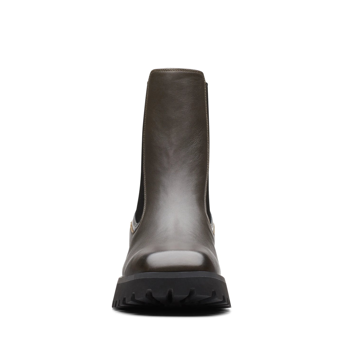 Botines De La Marca Clarks Para Mujer Modelo Stayso Rise Olive Leather En Color Verdek