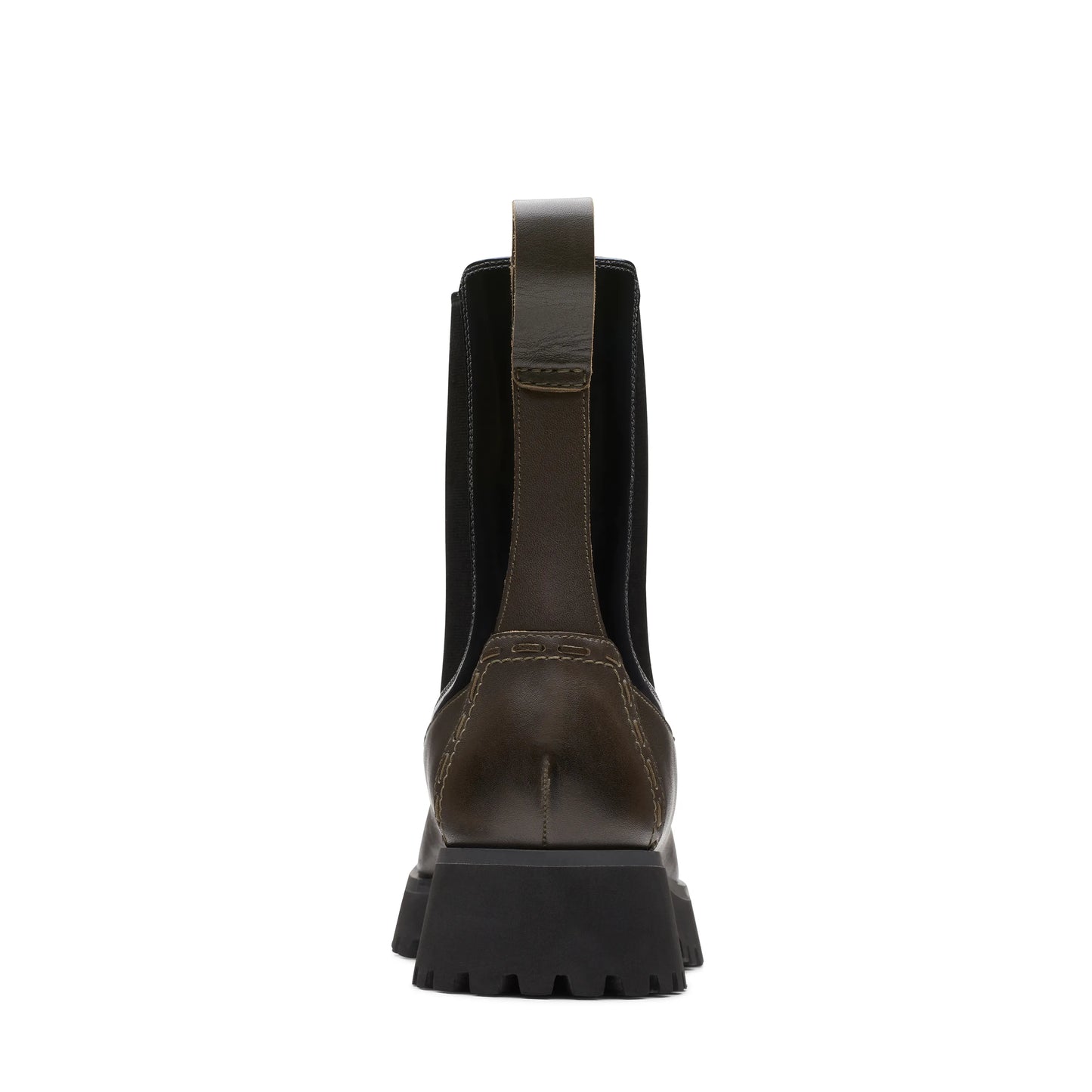 Botines De La Marca Clarks Para Mujer Modelo Stayso Rise Olive Leather En Color Verdek