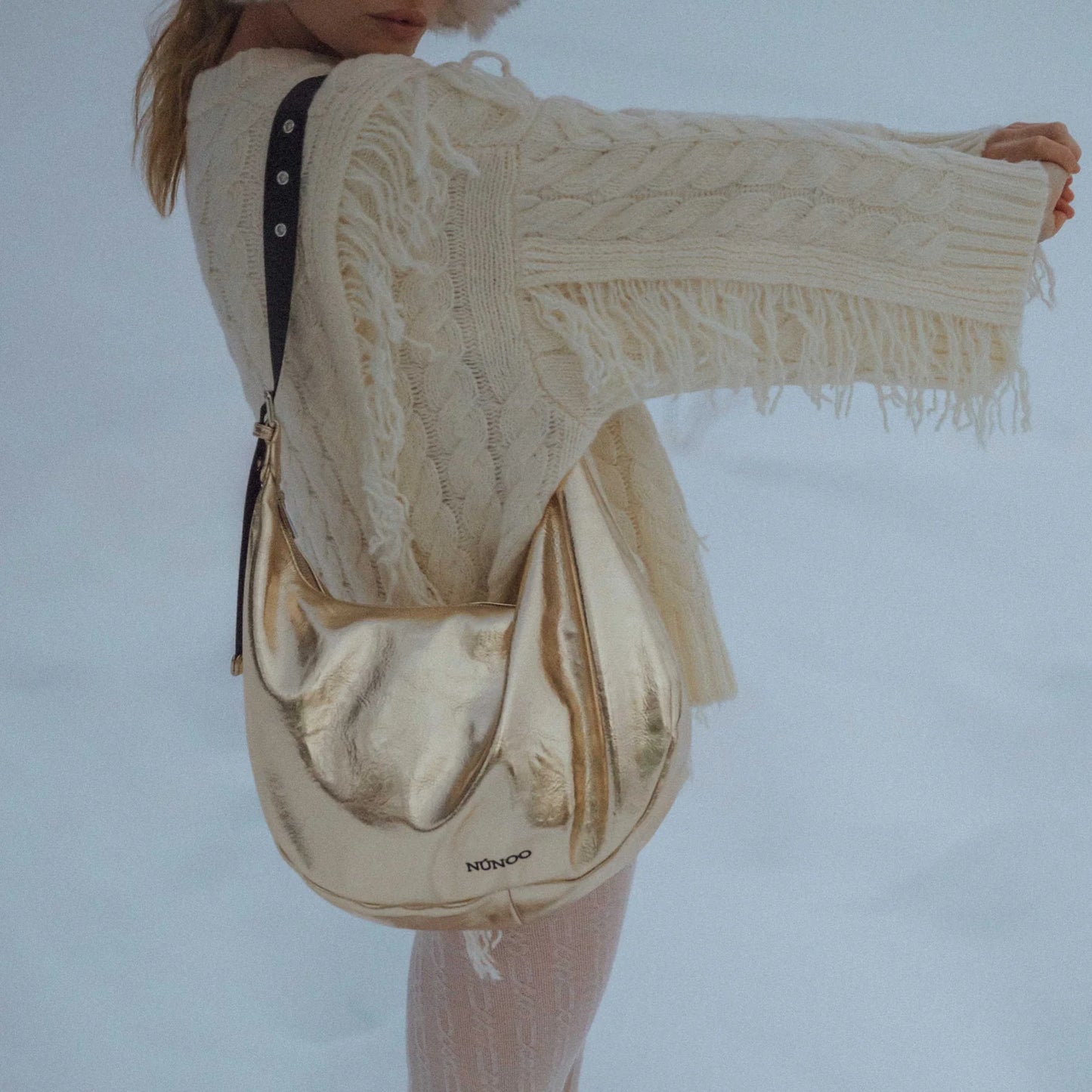 NUNOO | BOLSO MUJER | STELLA RECYCLED COOL LIGHT GOLD | DORADO