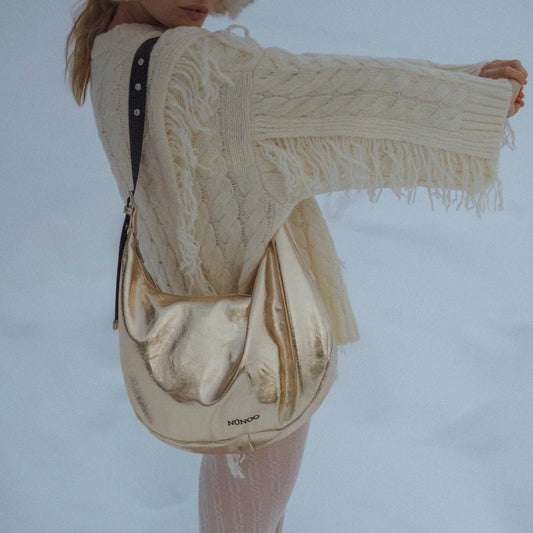 NUNOO | WOMEN'S BAG | STELLA RECYCLED COOL LIGHT GOLD | GOLD