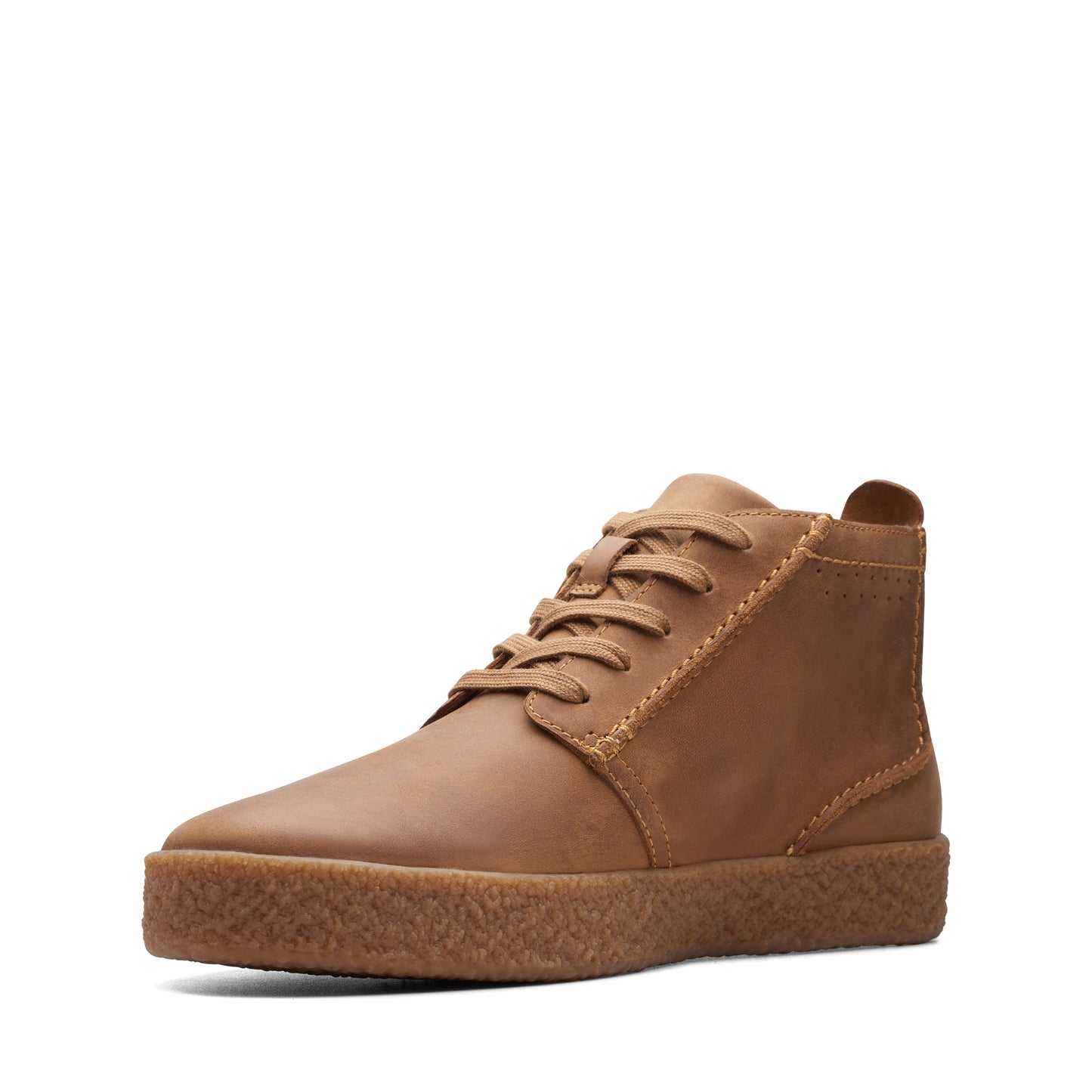 Botas De La Marca Clarks Para Hombre Modelo Streethill Mid Dark Tan Lea En Color Beige