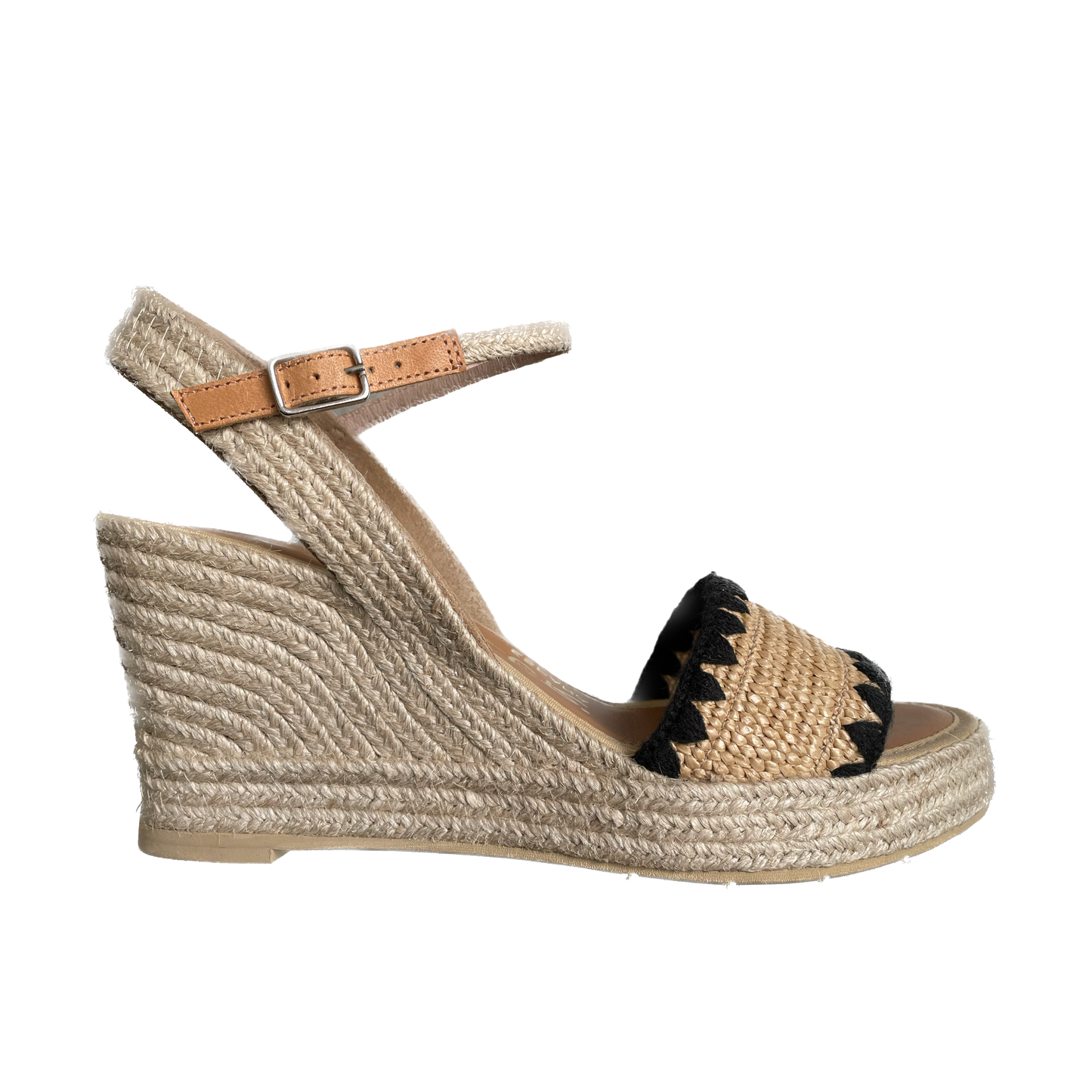 CASTELLER | SANDALES FEMME | 887 RAPHIA ÉLASTIQUE AVEC JUTE NATUREL | BEIGE