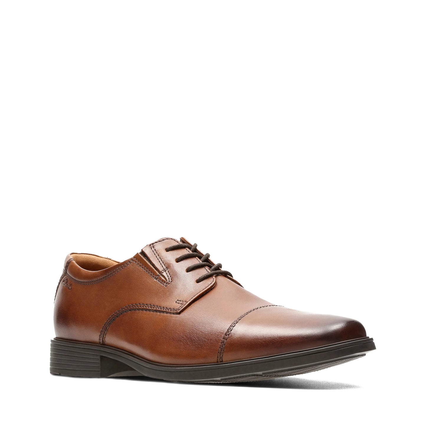 Zapatos Derby De La Marca Clarks Para Hombre Modelo Tilden Cap Dark Tan Lea En Color Marrón