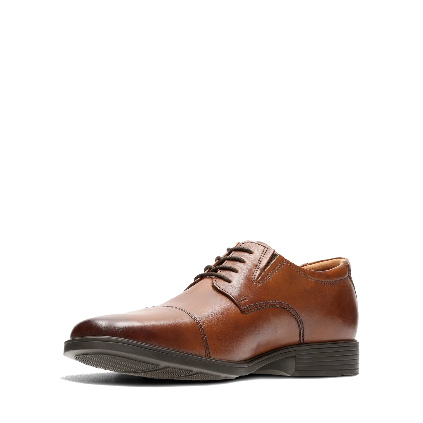 Zapatos Derby De La Marca Clarks Para Hombre Modelo Tilden Cap Dark Tan Lea En Color Marrón