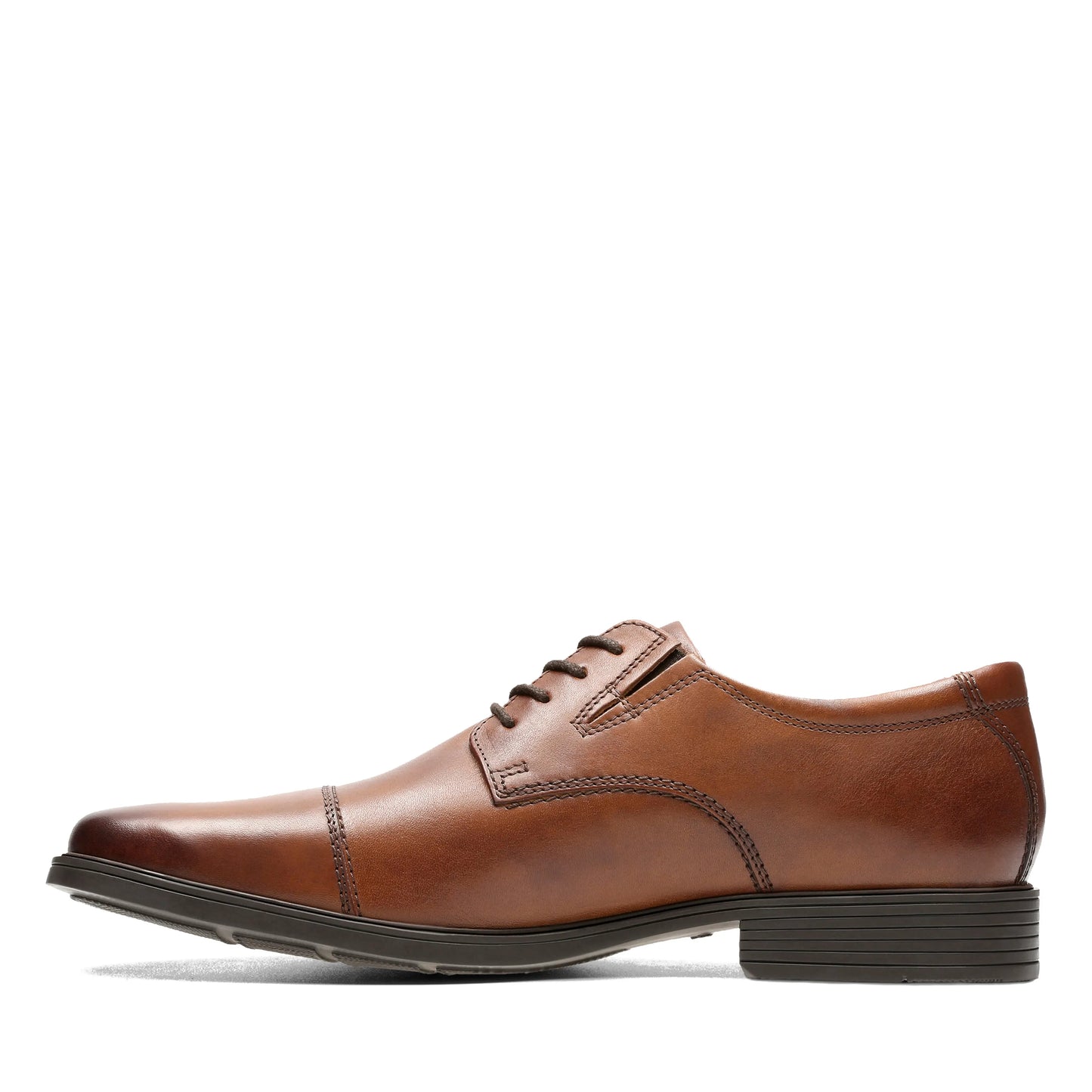 Zapatos Derby De La Marca Clarks Para Hombre Modelo Tilden Cap Dark Tan Lea En Color Marrón
