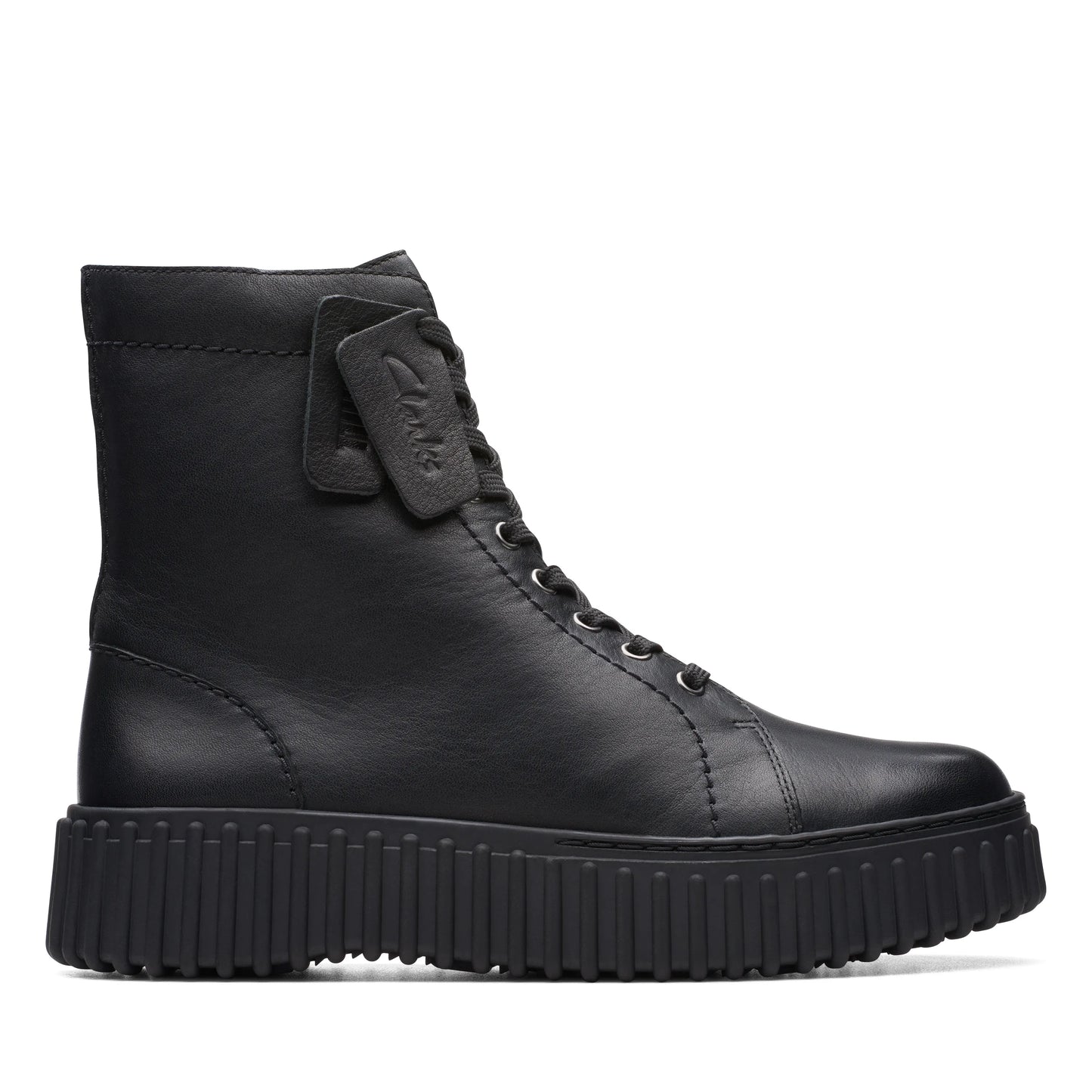 Botas De La Marca Clarks Para Mujer Modelo Torhill Rise Black Leather En Color Negro