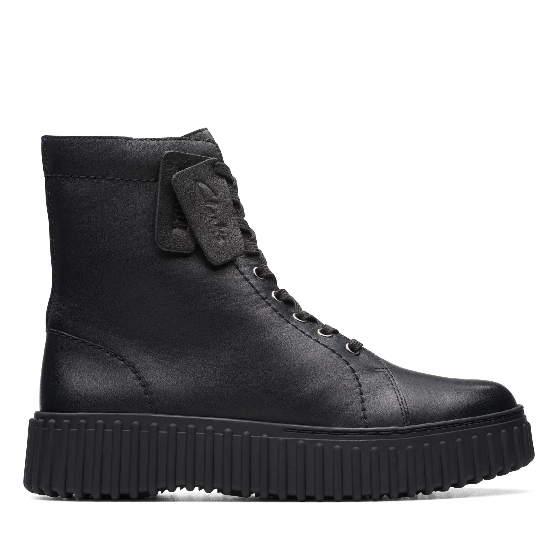 Botas De La Marca Clarks  Para Mujer Modelo Torhill Rise Black Leather En Color Negro