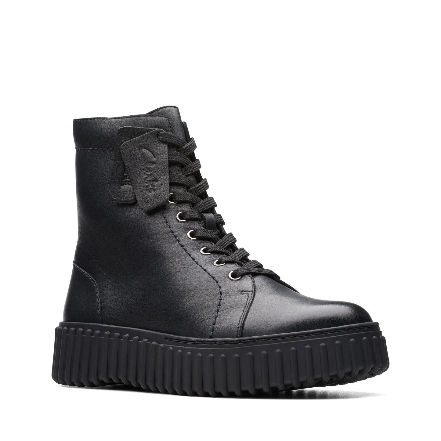 Botas De La Marca Clarks Para Mujer Modelo Torhill Rise Black Leather En Color Negro