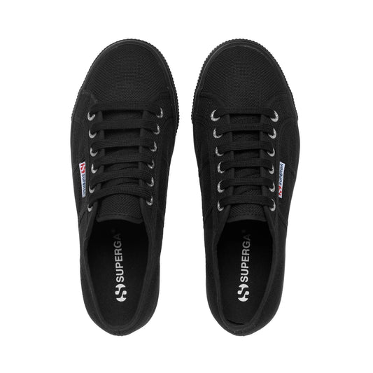 SUPERGA | DAMES SNEAKERS | 2790 PLATFORM VOLLEDIG ZWART | ZWART