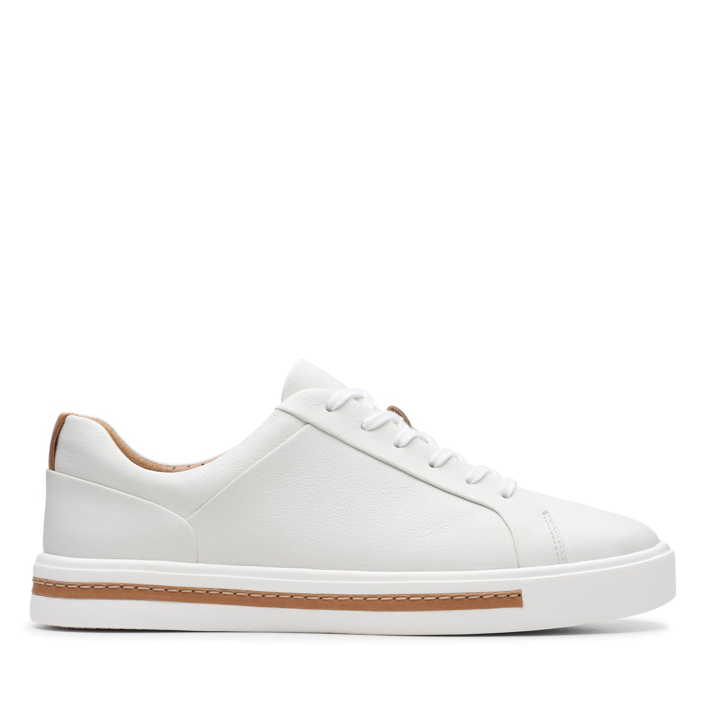 Sneakers De La Marca Clarks Para Mujer Modelo Un Maui Lace White Leather En Color Blanco