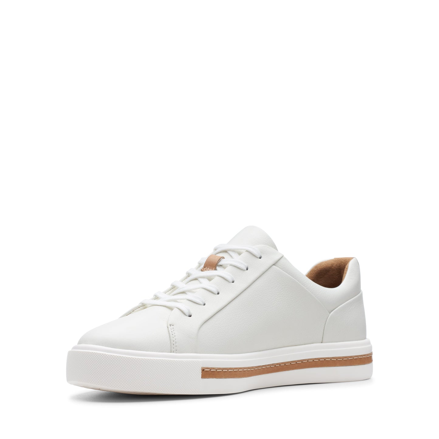 Sneakers De La Marca Clarks Para Mujer Modelo Un Maui Lace White Leather En Color Blanco