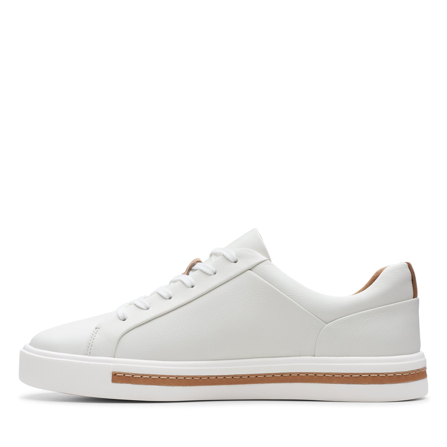 Sneakers De La Marca Clarks Para Mujer Modelo Un Maui Lace White Leather En Color Blanco