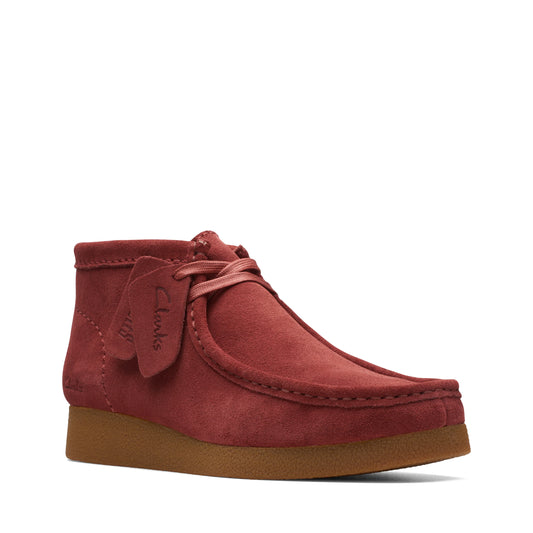 Wallabee De La Marca Clarks  Para Mujer Modelo Wallabee Evo Boot Chestnut Suede En Color Marrón
