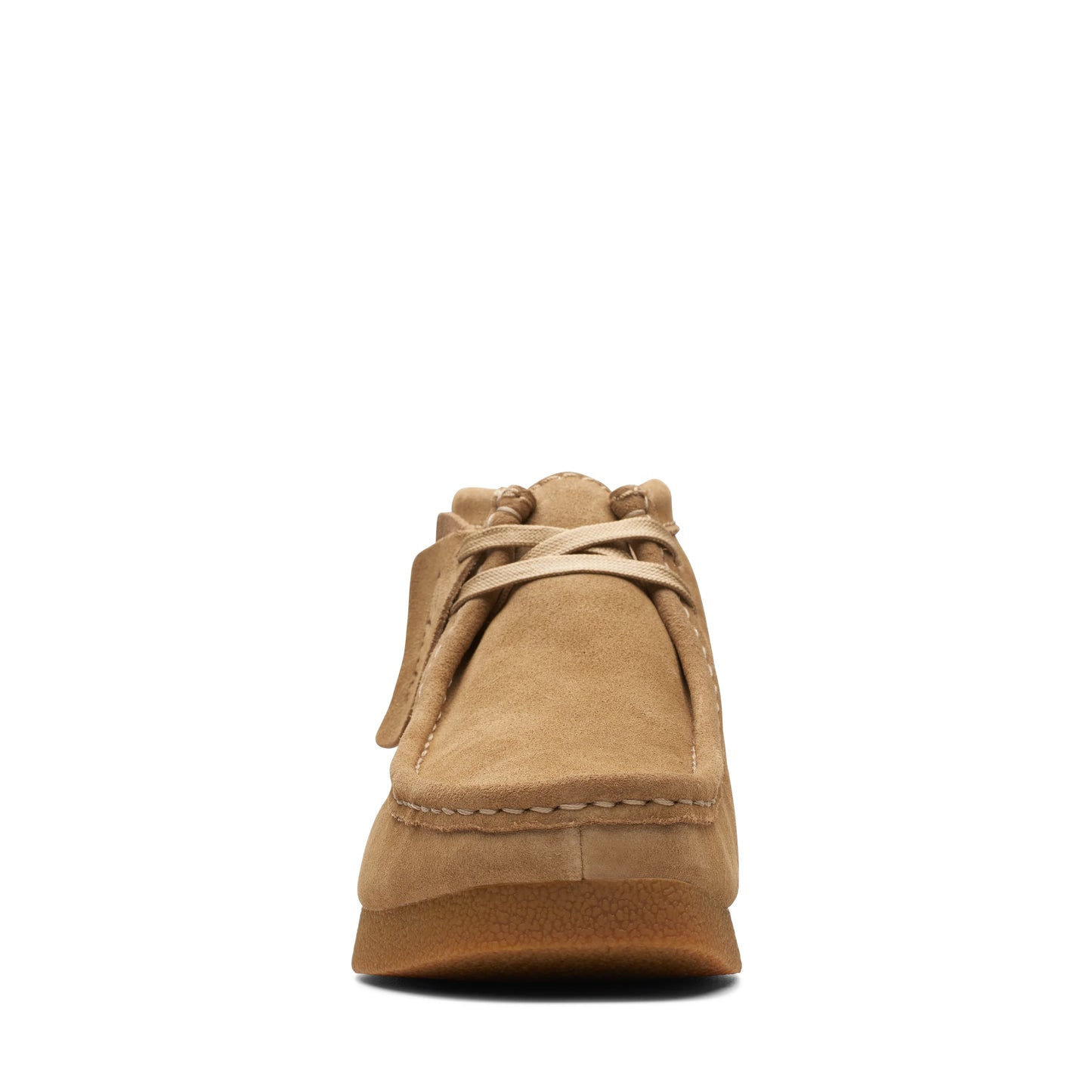 Wallabee De La Marca Clarks Para Mujer Modelo Wallabee Evo Boot Dark Sand Suede En Color Marrón