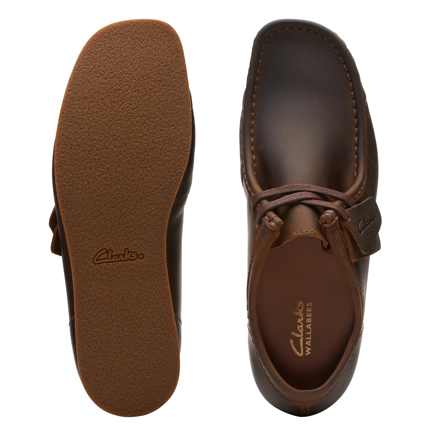 Zapatos Casual De La Marca Clarks Para Hombre Modelo Wallabeeevo Beeswax En Color Marrón