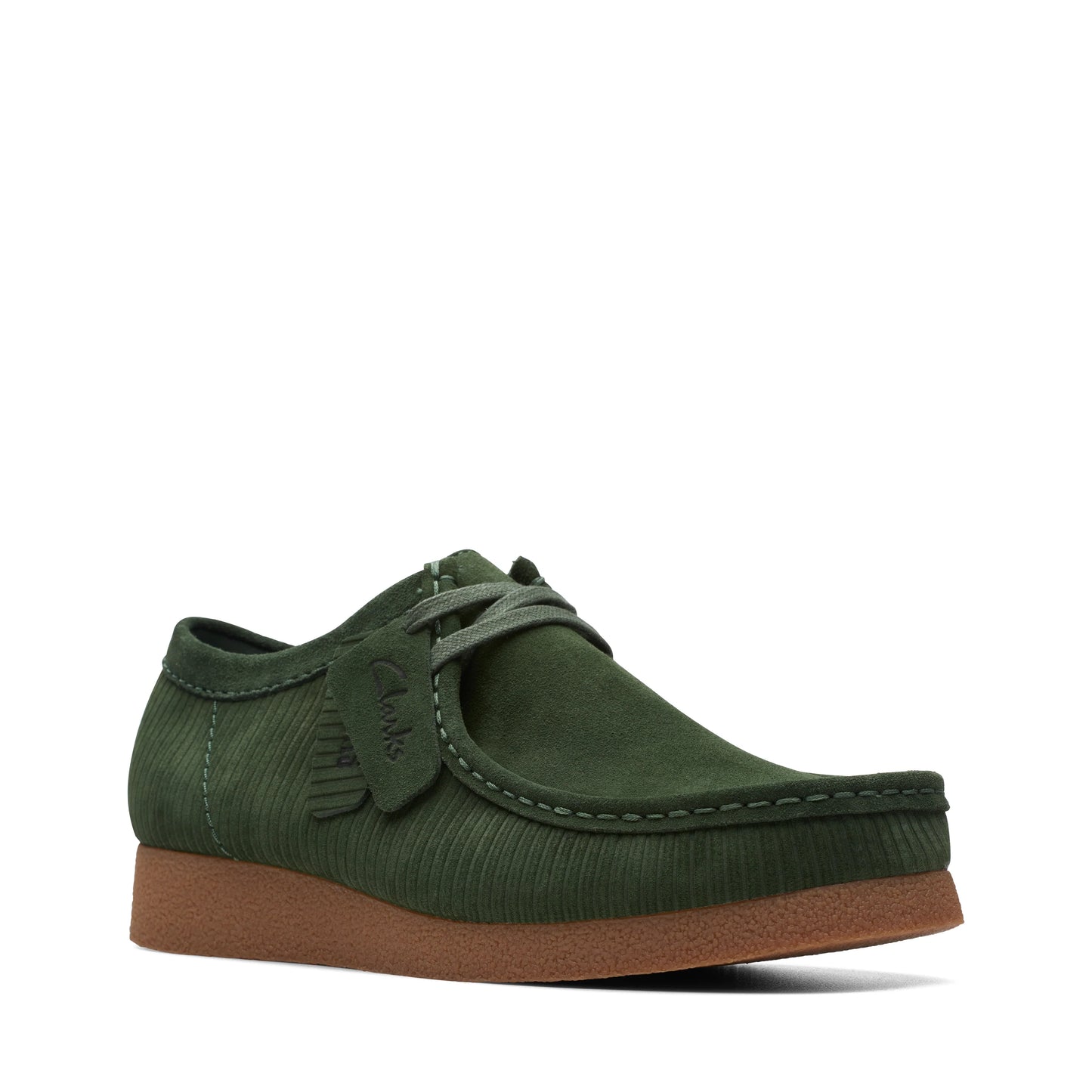 Wallabee De La Marca Clarks Para Hombre Modelo Wallabee Evo Dark Green Suede En Color Verde