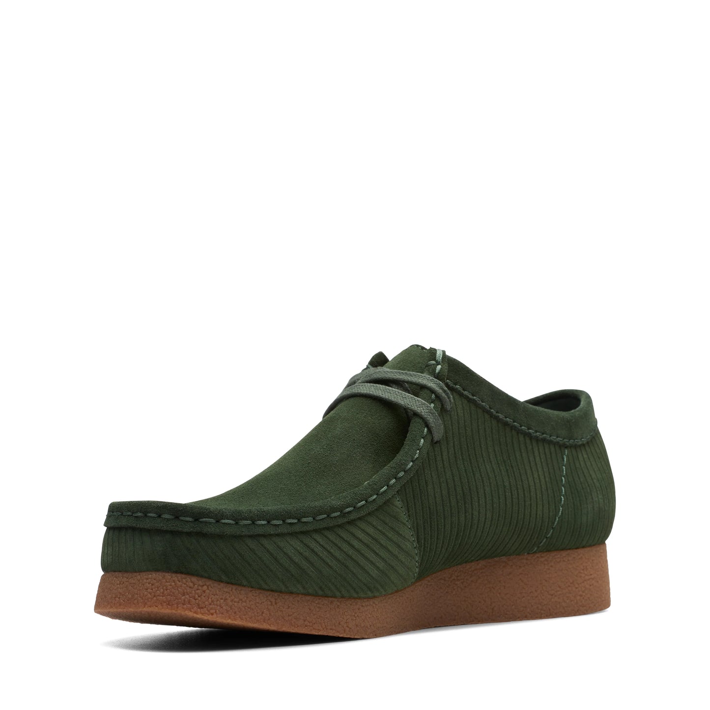 Wallabee De La Marca Clarks Para Hombre Modelo Wallabee Evo Dark Green Suede En Color Verde