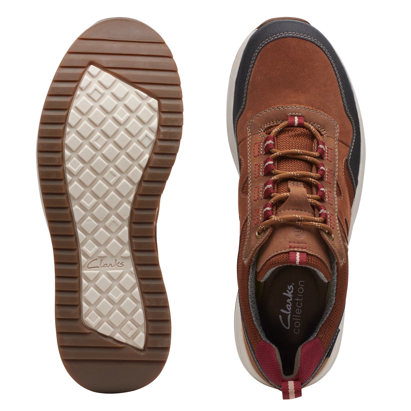 Zapatos Derby De La Marca Clarks Para Hombre Modelo Wellmanwalk Gp Dark Tan Combi En Color Marrón