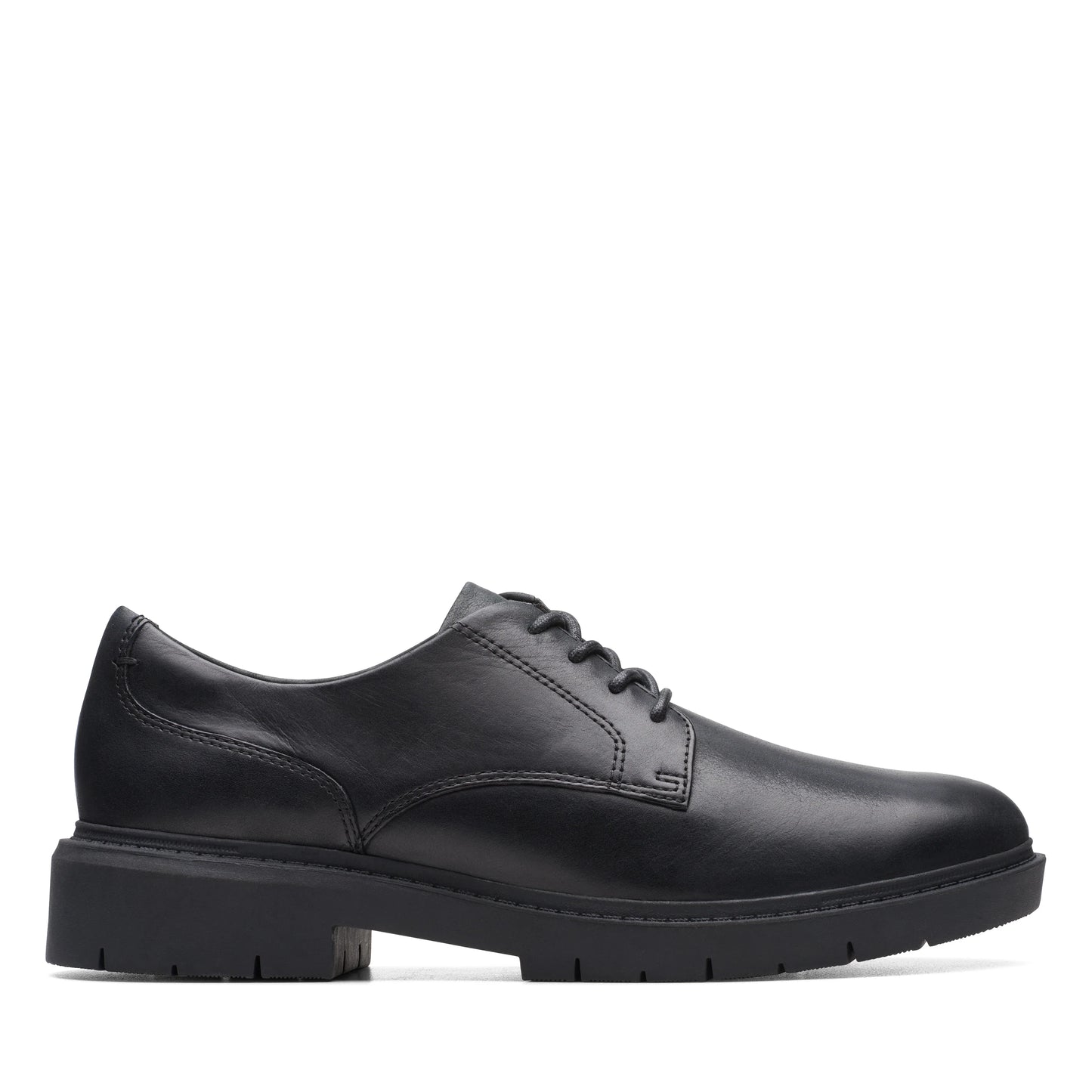 Zapatos Derby De La Marca Clarks Para Mujer Modelo West Lynn Derby Black Leather En Color Negro