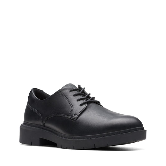 Zapatos Derby De La Marca Clarks  Para Mujer Modelo West Lynn Derby Black Leather En Color Negro