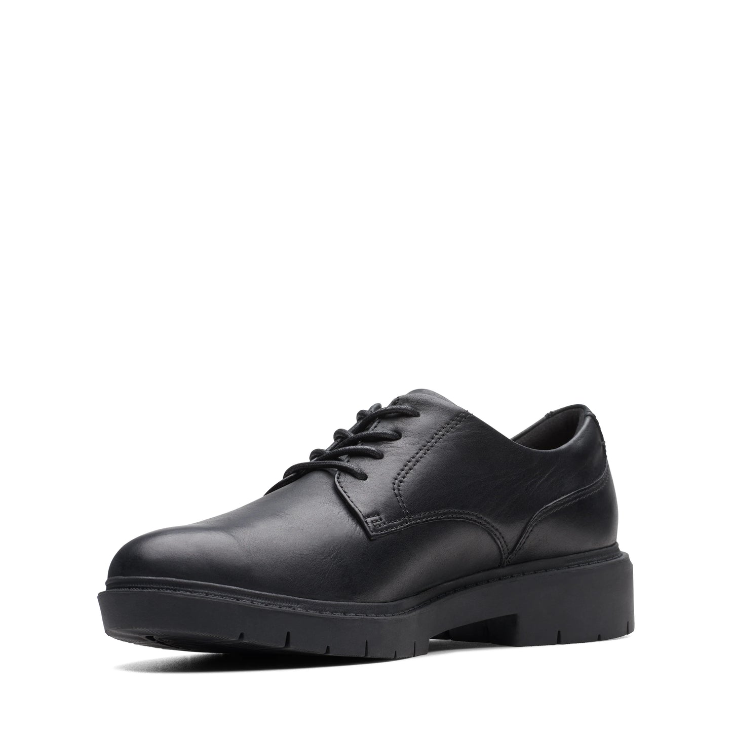 Zapatos Derby De La Marca Clarks Para Mujer Modelo West Lynn Derby Black Leather En Color Negro