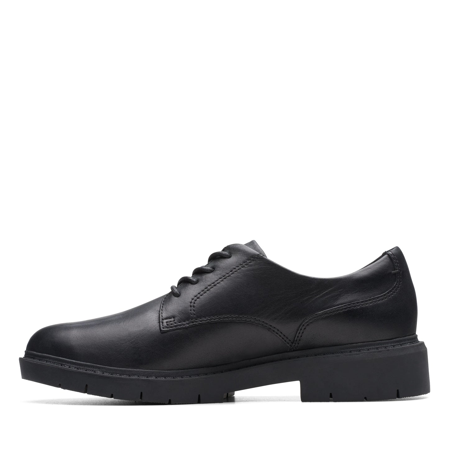 Zapatos Derby De La Marca Clarks Para Mujer Modelo West Lynn Derby Black Leather En Color Negro