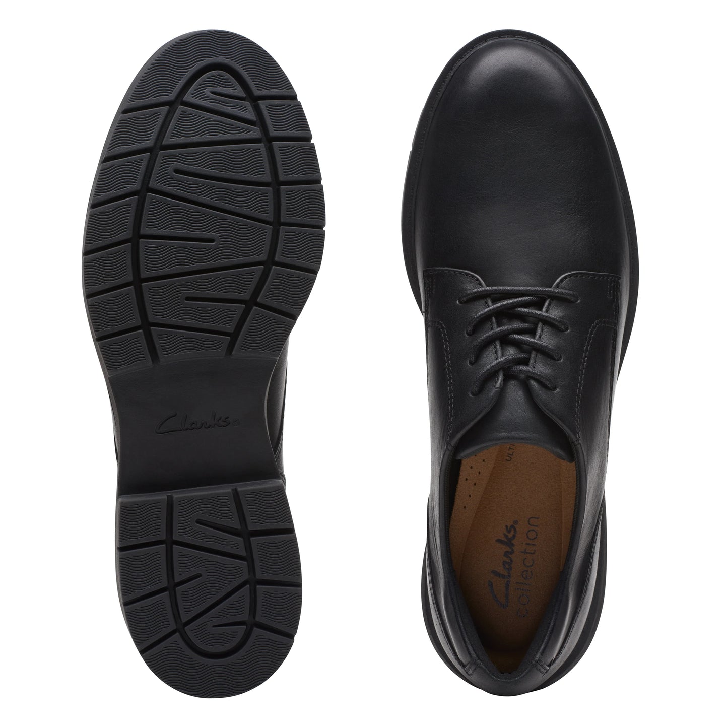 Zapatos Derby De La Marca Clarks Para Mujer Modelo West Lynn Derby Black Leather En Color Negro