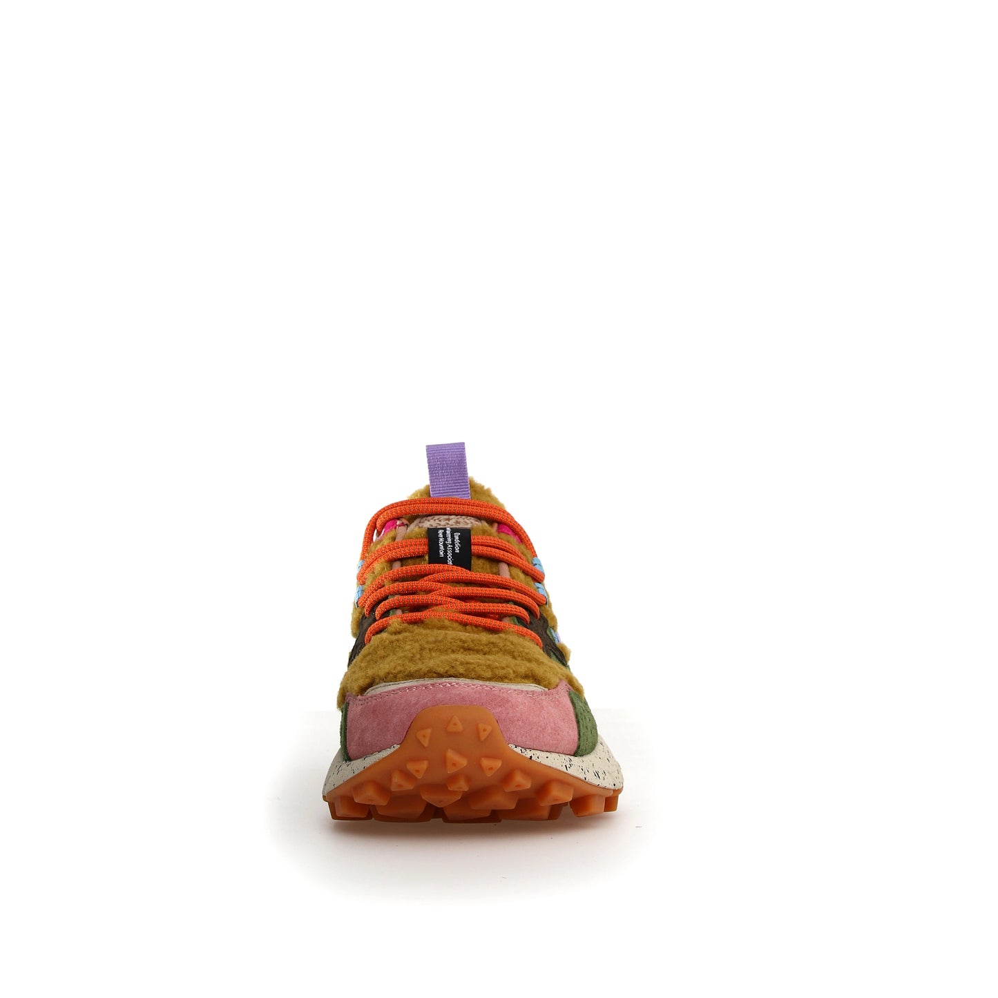 FLOWER MOUNTAIN | DAMEN-SNEAKERS | YAMANO 3 DAMEN HELLBRAUN-MILITÄR-VIOLETT | BRAUN
