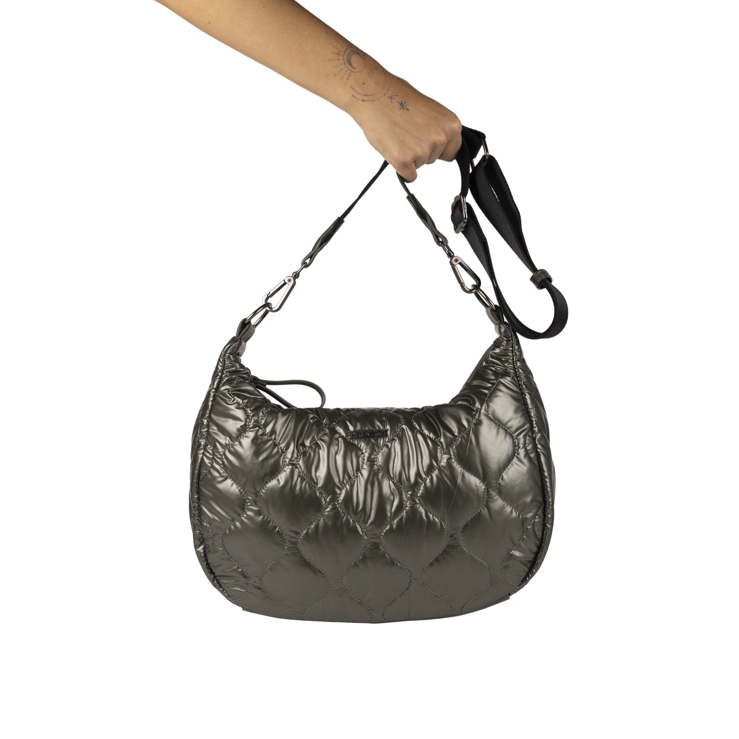 MUNICH | BOLSOS | MUJER | COVER CROSSBODY HOBO KHAKI | CAQUI
