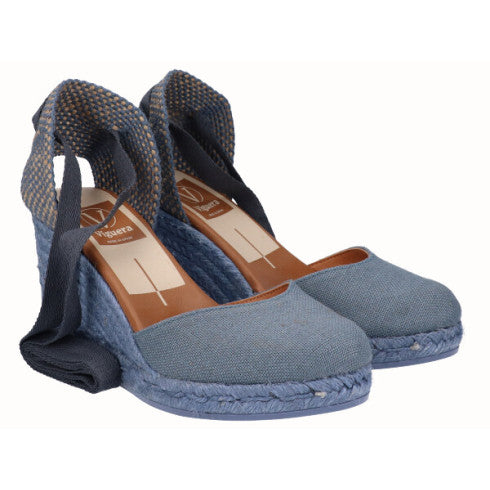 VIGUERA | Damen-Espadrilles | Leinenjeans