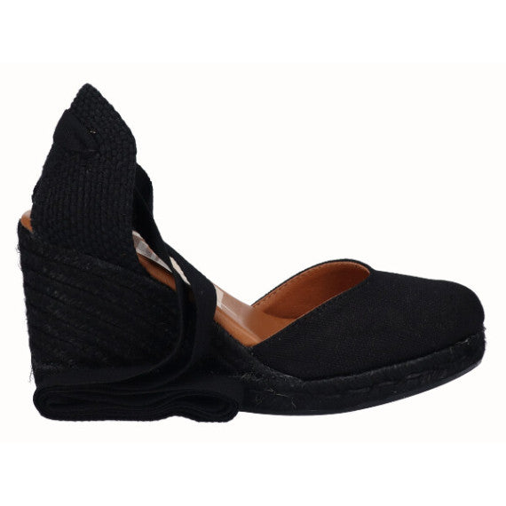 VIGUERA | Damen-Espadrilles | Leinen | Schwarz