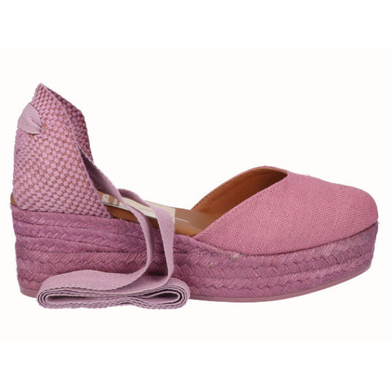 VIGUERA LINEN ESPADRILLES MAUVE LILAC FOR WOMEN – Tascon